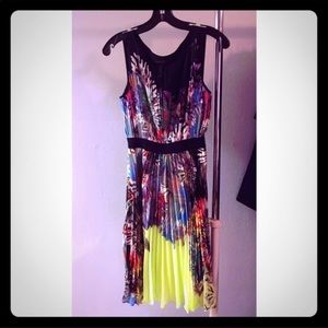 BCBGMaxazria pleated Sierra dress